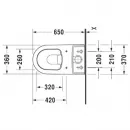 Чаша напольного унитаза Duravit ME by Starck 2170090000