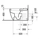 Чаша напольного унитаза Duravit ME by Starck 2170090000