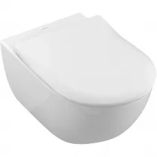 Унитаз подвесной Villeroy & Boch Subway 2.0 5614R201 безободковый, с сиденьем микролифт, альпийский белый