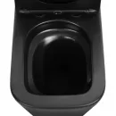 Унитаз-компакт Abber Rechteck AC1210TMB безободковый, торнадо, с сиденьем микролифт, черный матовый