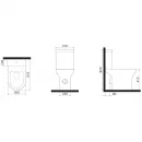 Унитаз-компакт Am.Pm X-Joy C85A8601SC безободковый, с сиденьем микролифт, белый