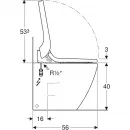 Приставной безободковый унитаз с функцией биде Geberit AquaClean Tuma Comfort 146.310.FW.1