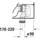 Чаша напольного унитаза Duravit DuraStyle 2156090000