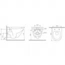 Унитаз подвесной Am.Pm Spirit V2.0 C701700SC безободковый, с сиденьем микролифт, белый