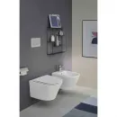 Унитаз подвесной Jacob Delafon Rodin+ EDY102-00 + E23280-00 безободковый, с сиденьем микролифт, белый