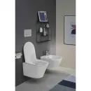 Унитаз подвесной Jacob Delafon Rodin+ EDY102-00 + E23280-00 безободковый, с сиденьем микролифт, белый
