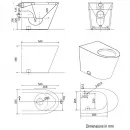 Унитаз приставной матовый хром Nofer WC 13012.S