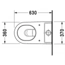 Чаша напольного унитаза Duravit Starck 2 2145090000
