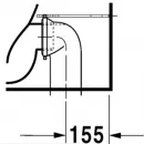 Чаша напольного унитаза Duravit Starck 2 2145090000