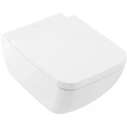 Унитаз подвесной Villeroy & Boch Collaro 4626HS01 безободковый, с сиденьем микролифт, альпийский белый