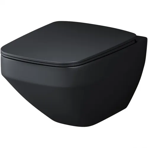 Унитаз подвесной Am.Pm Inspire 2.0 C50A1700MBSC безободковый, с сиденьем микролифт, черный матовый