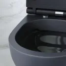 Унитаз подвесной Am.Pm Spirit V2.0 C701700MBSC безободковый, с сиденьем микролифт, черный матовый
