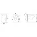 Унитаз подвесной Am.Pm X-Joy C85A1700MBSC безободковый, с сиденьем микролифт, черный матовый