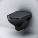 Унитаз подвесной Am.Pm X-Joy C85A1700MBSC безободковый, с сиденьем микролифт, черный матовый