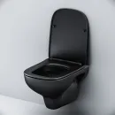 Унитаз подвесной Am.Pm X-Joy C85A1700MBSC безободковый, с сиденьем микролифт, черный матовый