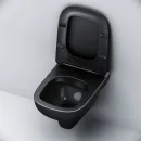 Унитаз подвесной Am.Pm X-Joy C85A1700MBSC безободковый, с сиденьем микролифт, черный матовый