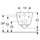 Унитаз подвесной Geberit Smyle Square 500.208.01.1 безободковый, белый
