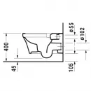 Унитаз подвесной Duravit P3 Comforts 2561090000 безободковый, альпийский белый