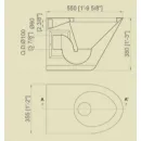 Унитаз подвесной Nofer WC 13018.B хром