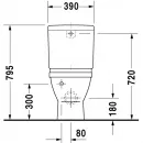 Чаша напольного унитаза Duravit Starck 3 0128090000