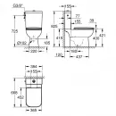 Унитаз-компакт Grohe Start Edge 39814000 безободковый, с сиденьем микролифт, альпийский белый