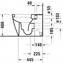 Приставной унитаз Duravit Happy D.2 2159090000