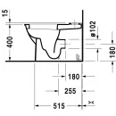 Чаша напольного унитаза Duravit Darling New 2138090000