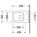 Унитаз подвесной Duravit D-Code 25700900002 безободковый, альпийский белый