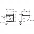 Унитаз-биде подвесной Grohe Sensia IGS 39111SH0