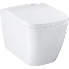Унитаз подвесной Grohe Clova Ceramic 39908000 безободковый, с сиденьем микролифт, альпийский белый