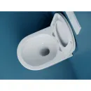 Унитаз подвесной Ceramica Nova Vogue CN4008T безободковый, торнадо, с сиденьем микролифт, белый