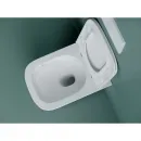 Унитаз подвесной Ceramica Nova Union CN4009T безободковый, торнадо, с сиденьем микролифт, белый