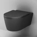 Унитаз подвесной Am.Pm Func C8F1701MBSC безободковый, с сиденьем микролифт, черный матовый