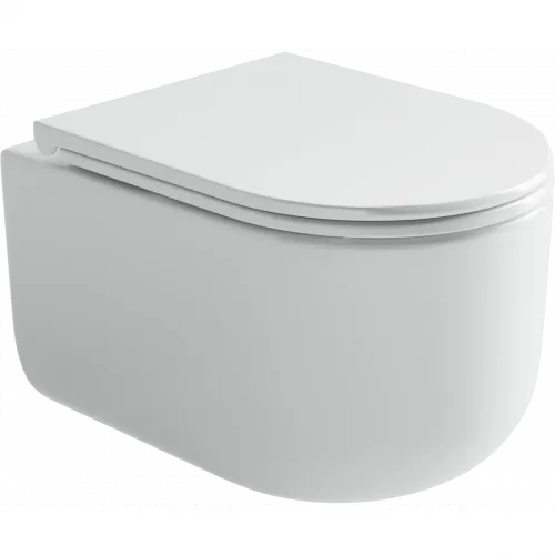 Унитаз подвесной Ceramica Nova Ulma CN4006 безободковый, с сиденьем микролифт, белый
