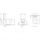 Унитаз-компакт Am.Pm Spirit 2.0 C708600WH безободковый, белый