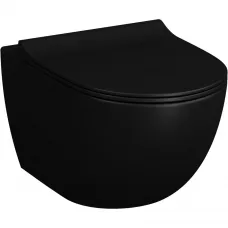 Унитаз подвесной VitrA Sento 7748B083-0101 безободковый, черный матовый