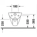 Унитаз подвесной Duravit D-Code 45351900A1 с сиденьем, альпийский белый
