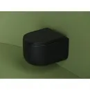 Унитаз подвесной Ceramica Nova Ulma CN4006MB безободковый, с сиденьем микролифт, черный матовый