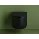 Унитаз подвесной Ceramica Nova Ulma CN4006MB безободковый, с сиденьем микролифт, черный матовый