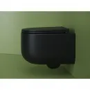 Унитаз подвесной Ceramica Nova Ulma CN4006MB безободковый, с сиденьем микролифт, черный матовый