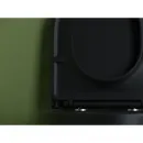 Унитаз подвесной Ceramica Nova Ulma CN4006MB безободковый, с сиденьем микролифт, черный матовый