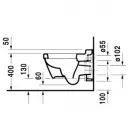 Унитаз подвесной Duravit 2nd Floor 2220090000 альпийский белый