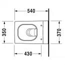 Унитаз подвесной Duravit 2nd Floor 2220090000 альпийский белый