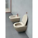 Унитаз подвесной GSI Pura 881508 безободковый, торнадо, бежевый матовый