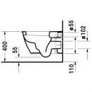 Унитаз подвесной Duravit Darling New 2545090000 альпийский белый