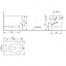 Унитаз подвесной Toto RP CW552RY#XW безободковый, белый