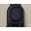 Унитаз подвесной Ceramica Nova Up CN4007MB безободковый, торнадо, с сиденьем микролифт, черный матовый