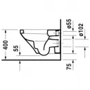 Унитаз подвесной Duravit Durastyle 2536090000 альпийский белый