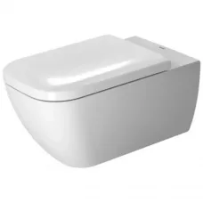 Унитаз подвесной Duravit Happy D.2 2550090000 безободковый, альпийский белый