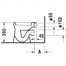 Приставной унитаз Duravit Duraplus Bambi 0106090000